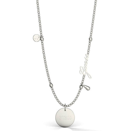 Guess Silver Peony Necklace