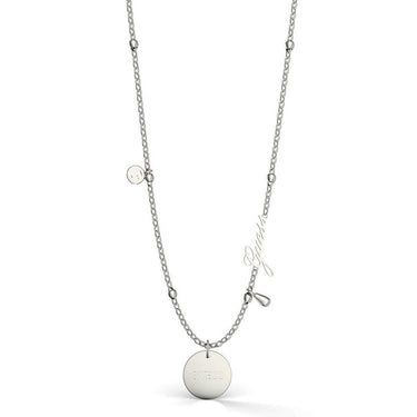 Guess Silver Peony Necklace