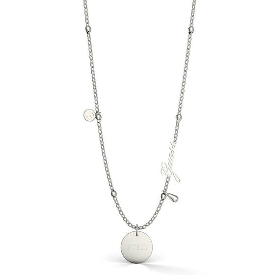 Guess Silver Peony Necklace