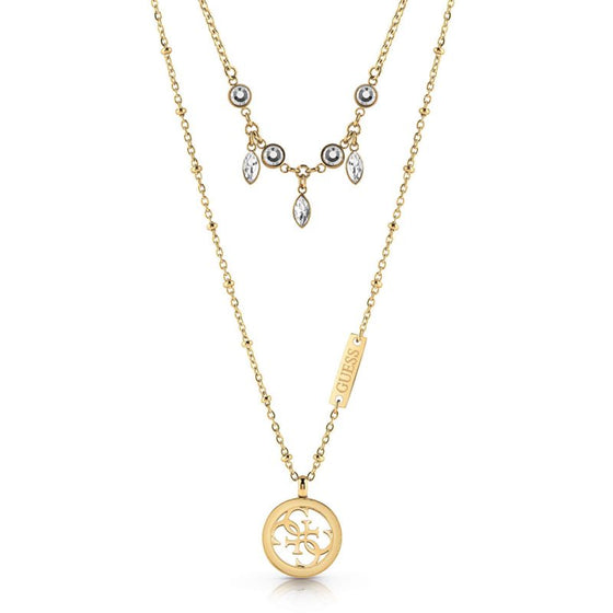 Guess Tropical Sun Double Gold Necklace