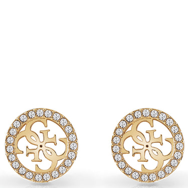 Guess Party 4G Logo Gold Stud Earrings