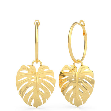 Guess Tropical Sun Gold Hoop Earrings