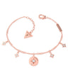 Guess Wanderlust Rose Gold Bracelet ubb20032-l 