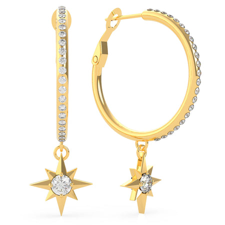 Guess Wanderlust Gold Hoop Earrings