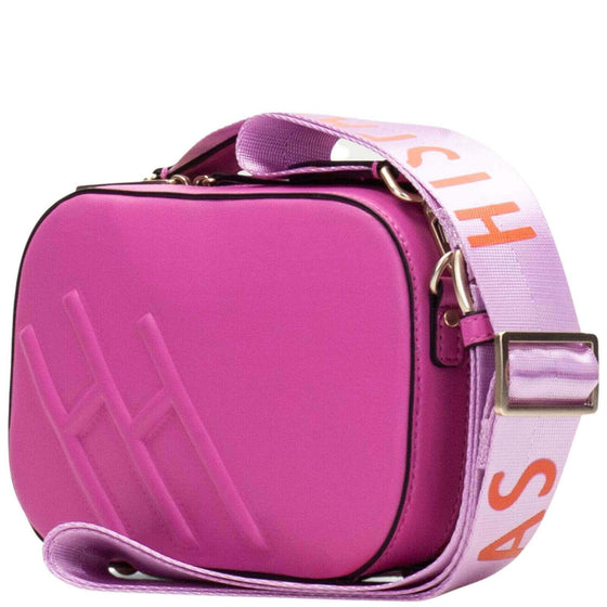 Hispanitas Embossed Leather Crossbody Camera Bag - Pink