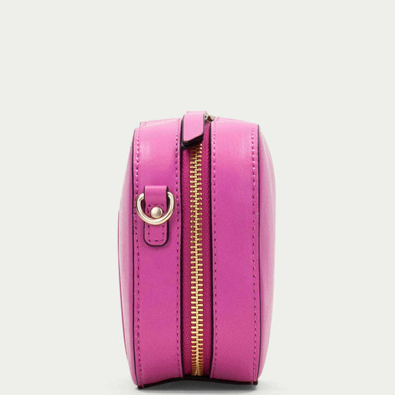 Hispanitas Embossed Leather Crossbody Camera Bag - Pink