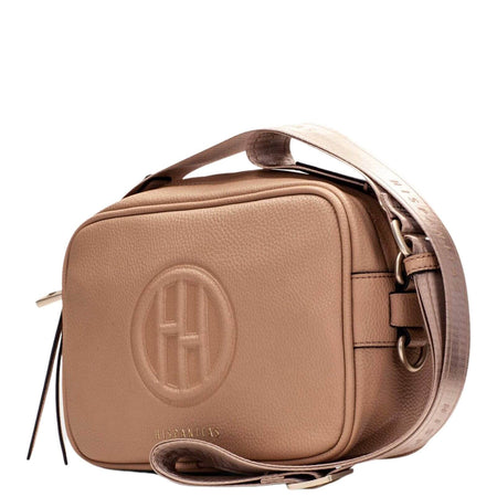 Hispanitas Leather Crossbody Camera Bag - Tan