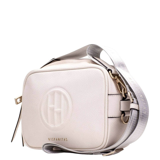 Hispanitas Leather Crossbody Camera Bag - White