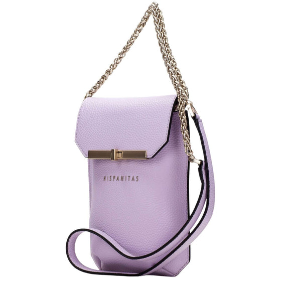 Hispanitas Lilac Leather Mini Phone Bag