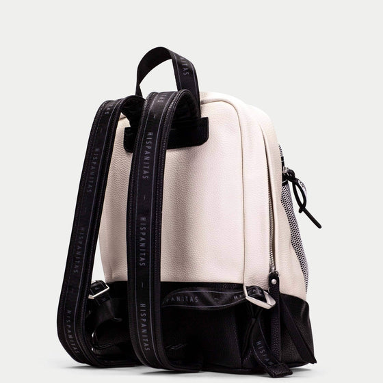 Hispanitas Monochrome Leather Sporty Backpack