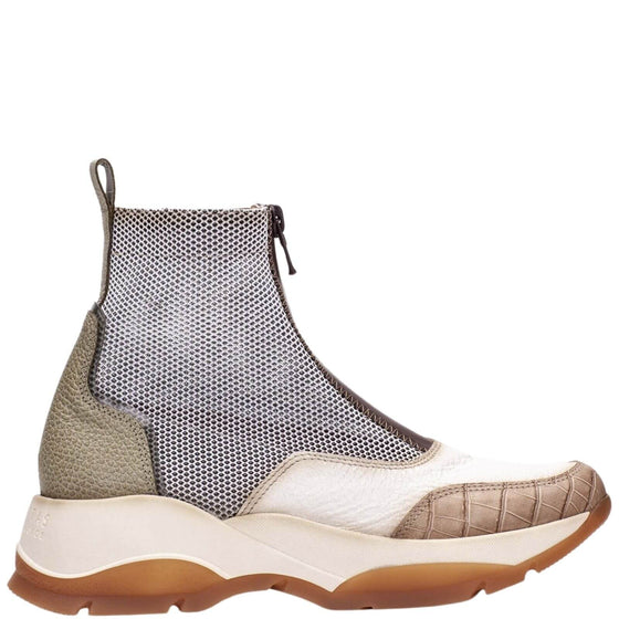 Hispanitas Neutral Leather Sneaker Boots