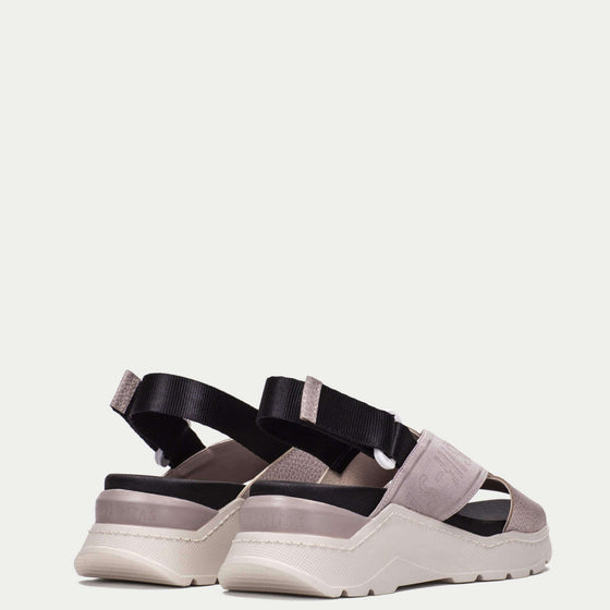 Hispanitas Nude Crossover Leather Sporty Sandals