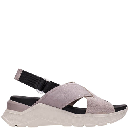 Hispanitas Nude Crossover Leather Sporty Sandals