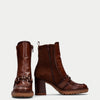 Hispanitas Tan Leather Block Heel Boots