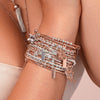 ChloBo Star Heart Bracelet - Rose Gold & Silver