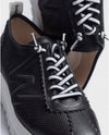 Wonders Black Leather Sneakers