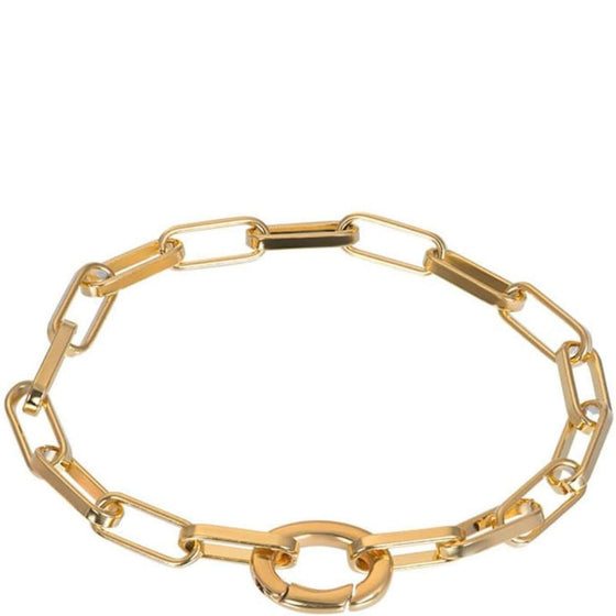 iXXXi Chunky Rectangle Link Bracelet - Gold