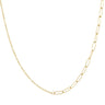 iXXXi Fine Rectangle Link Necklace - Gold