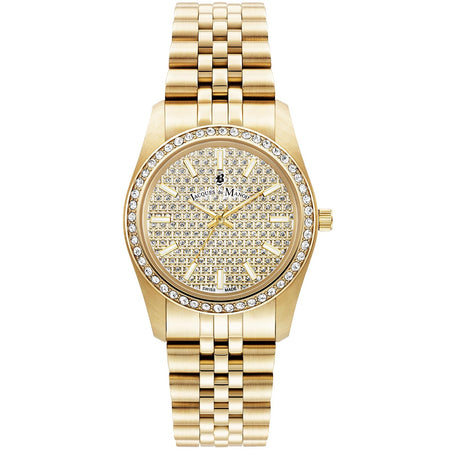 Jacques du Manoir Inspiration Glamour Gold Watch - 34mm