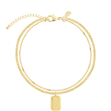 Joma Kismet Chains - Gold Tag Bracelet