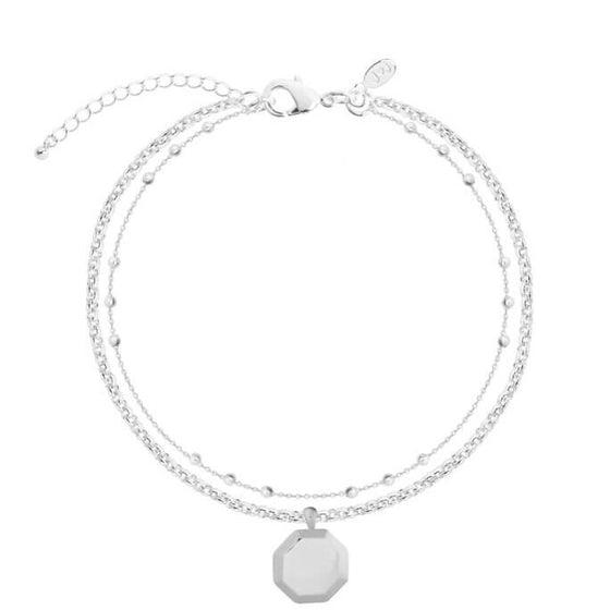 Joma Kismet Chains - Silver Hex Bracelet