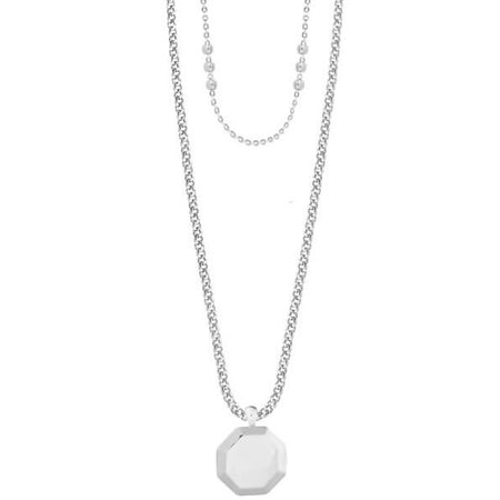Joma Kismet Chains - Silver Hex Necklace