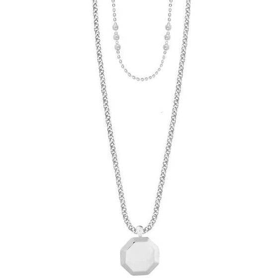 Joma Kismet Chains - Silver Hex Necklace