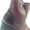 Jose Saenz Burgundy Leather Wedge Boots