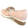 Jose Saenz Pink Nude Leather Loafers
