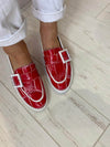 Jose Saenz Red Loafers
