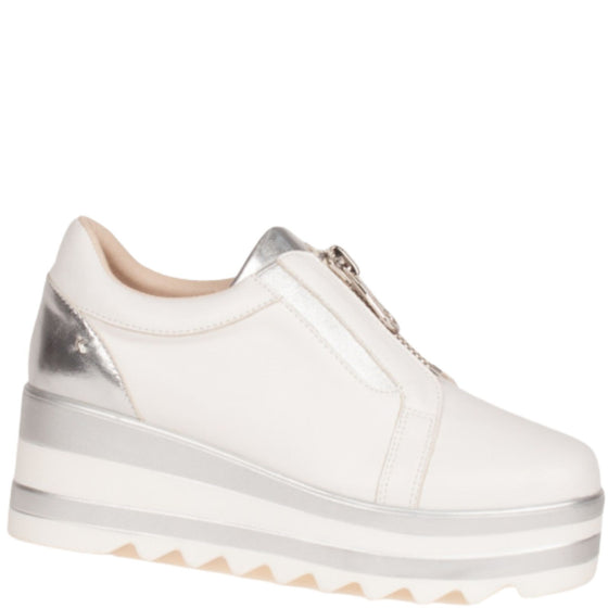 Kate Appleby Chunky Sole Zip Front Trainer - White