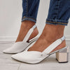 Kate Appleby Corwen White Slingback Shoes