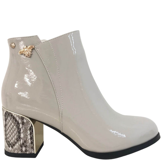 Kate Appleby Dalston Block Heel Boots - Putty