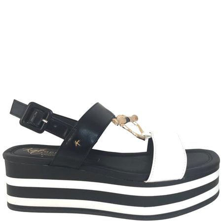 Kate Appleby Lenzie Platform Sandals - Monochrome