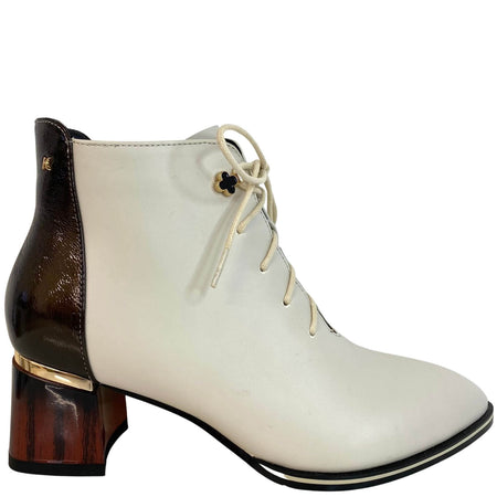 Kate Appleby Llanfair Lace Up Boots - Winter White