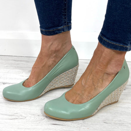 Kate Appleby Marina Green Wedge Shoes