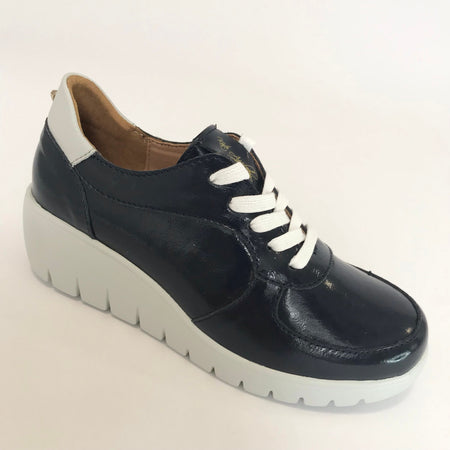Kate Appleby Ripon Lace Up Wedge Sneakers - Navy