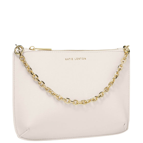 Katie Loxton Astrid Chain Off White Clutch Bag