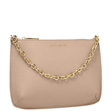 Katie Loxton Astrid Chain Soft Tan Clutch Bag