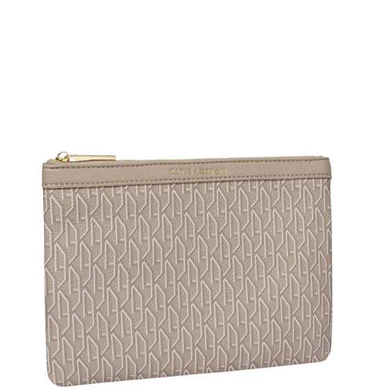 Katie Loxton Taupe Signature Pouch