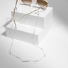Katie Loxton Sunglasses Chain - Silver/Rose Quartz