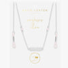 Katie Loxton Sunglasses Chain - Silver/Rose Quartz