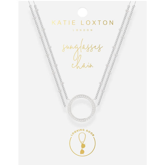Katie Loxton Sunglasses Chain - Silver KLSG023