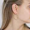 Pilgrim Layla Large Gold Hoop Earrings