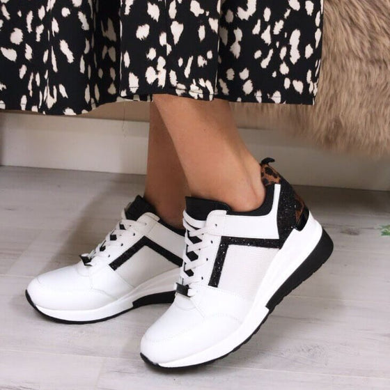 Lloyd & Pryce 'For her' Hohepa Monochrome Wedge Sneakers