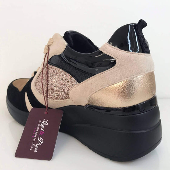 Lloyd & Pryce 'For her' Watt Neutral Wedge Sneakers