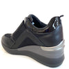 Lloyd & Pryce 'For her' Coghlan Sparkle Wedge Sneakers - Black