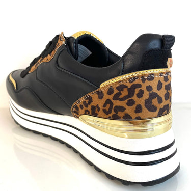 Lloyd & Pryce 'For her' Neville Lace Up Sneakers - Black