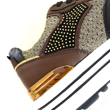 Lloyd & Pryce 'For her' Neville Lace Up Sneakers - Chocolate Mix