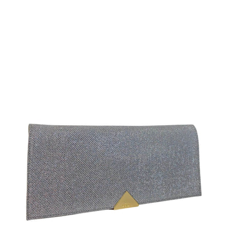 Lodi Fabric Clutch Bag - Silver